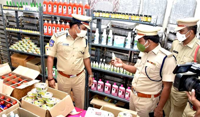 CP examining home products